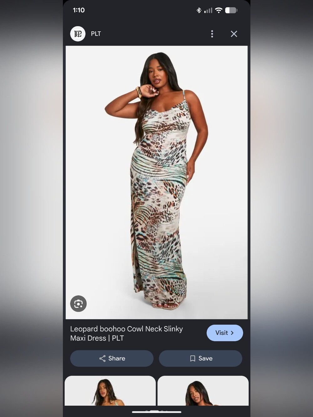 Boohoo Animal Print Maxi Dress